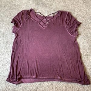 Purple tee